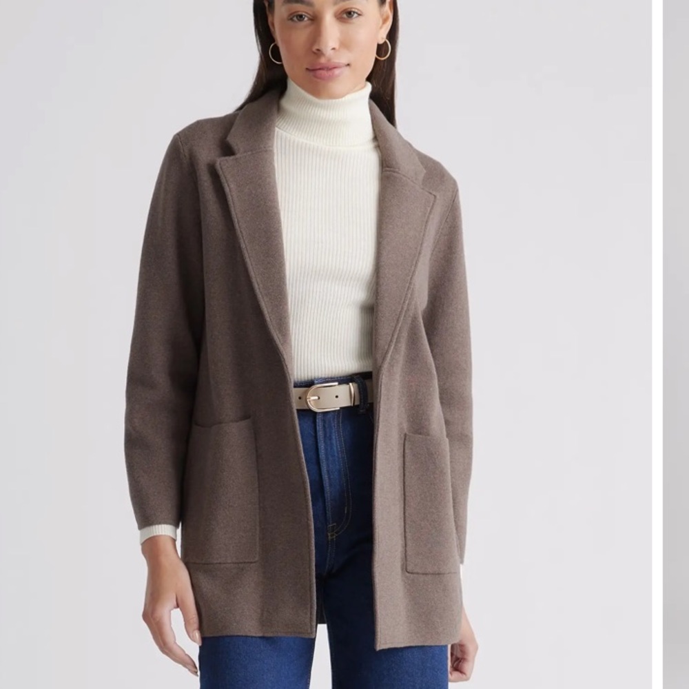 Quince Taupe Women's Blazer